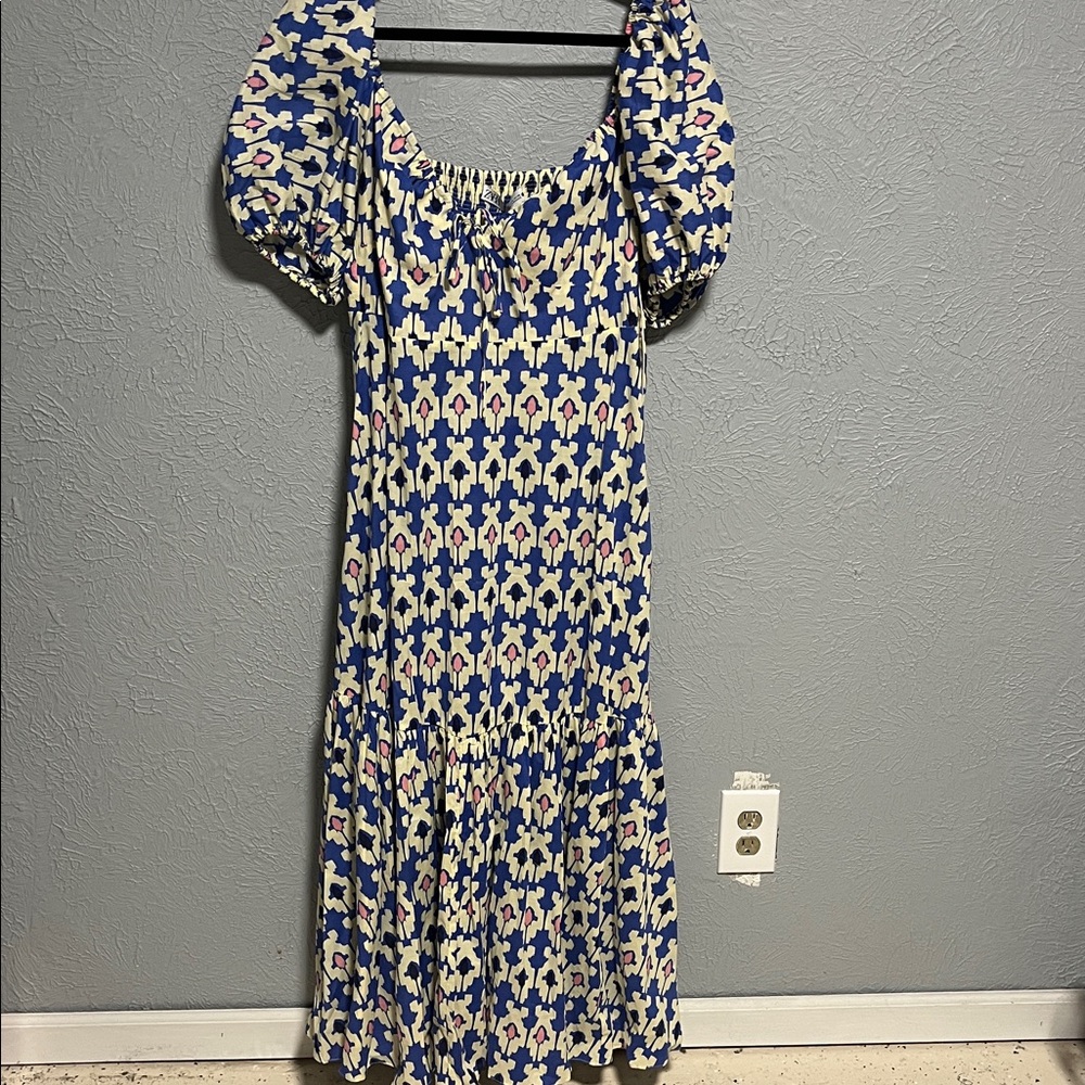 Bloggers Favorite Zara Geometric Maxi Dress XL NWT - Picture 2 of 14